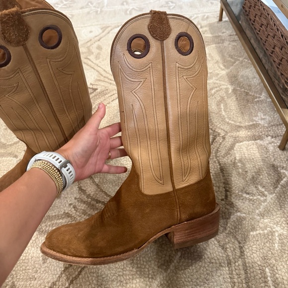 Tecovas Prescott Boots Sandstone Suede - Picture 10 of 13